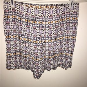Patterned Flowy Shorts